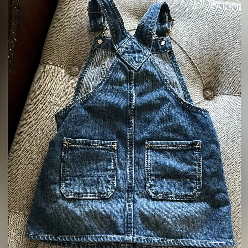 Baby Gap denim skirt overalls Size 2 Years